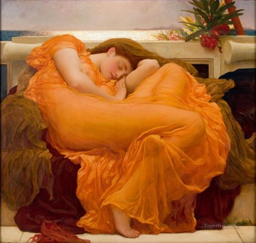  Frederic Art Painting - Flaming June Academicism Frederic Leighton